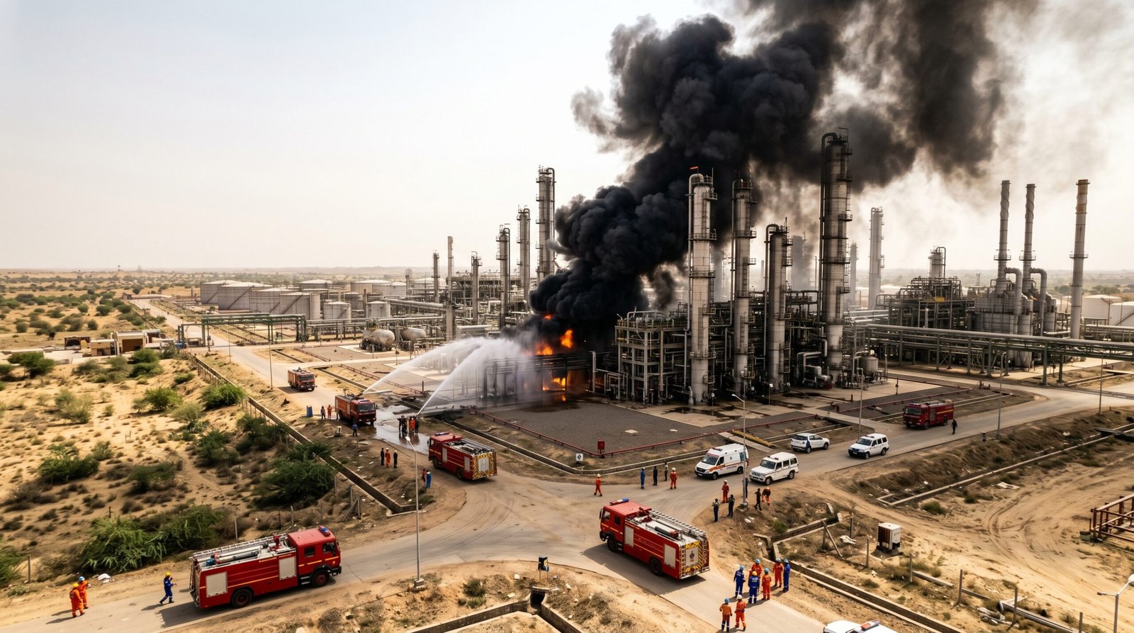 HPCL Pachpadra refinery fire Rajasthan India April 2026 — PM Modi inauguration cancelled