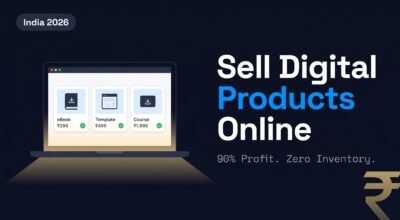 Sell Digital Products Online in India 2026 — Earn ₹1,000+ (Step-by-Step)