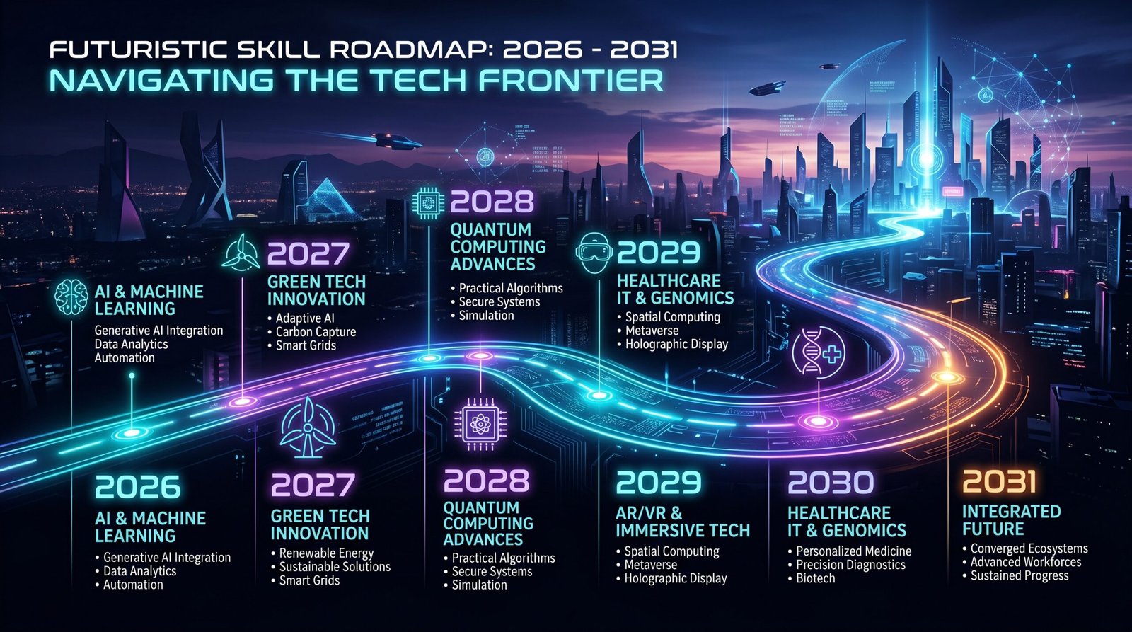 Future skills roadmap 2026 to 2031 — skills that will dominate next 5 years