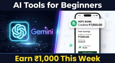 AI Tools for Beginners: Earn ₹1,000 Fast (ChatGPT, Gemini Guide)