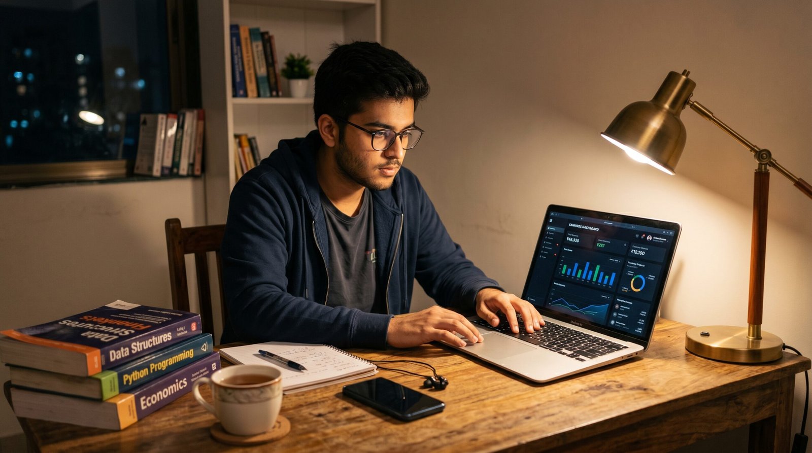 Indian college student earning money online without investment in 2026