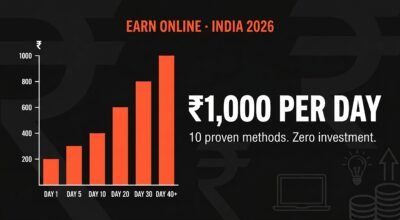 How to Earn ₹1,000 Daily Online Without Investment: 10 Proven Methods for Indians in 2026