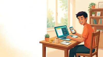 10th pass student laptop aur mobile se ghar baithe online earning karta hua, India mein students ke liye online paise kamane ke tarike.