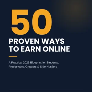 50 Proven Ways to Earn Online ebook cover – DailySimplify 2026 guide