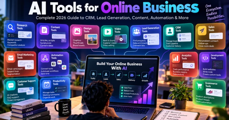 AI Tools for Online Business: CRM, Lead Generation, Content & Automation