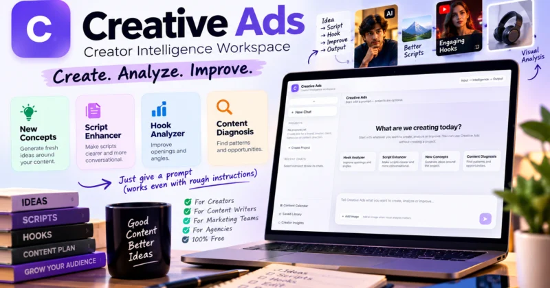 Creative Ads: Free AI Content Creation Tool for Creators