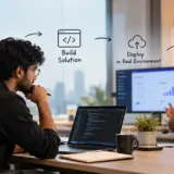 Forward Deployed Engineer collaborating with a customer team to build, deploy, and implement software solutions.
